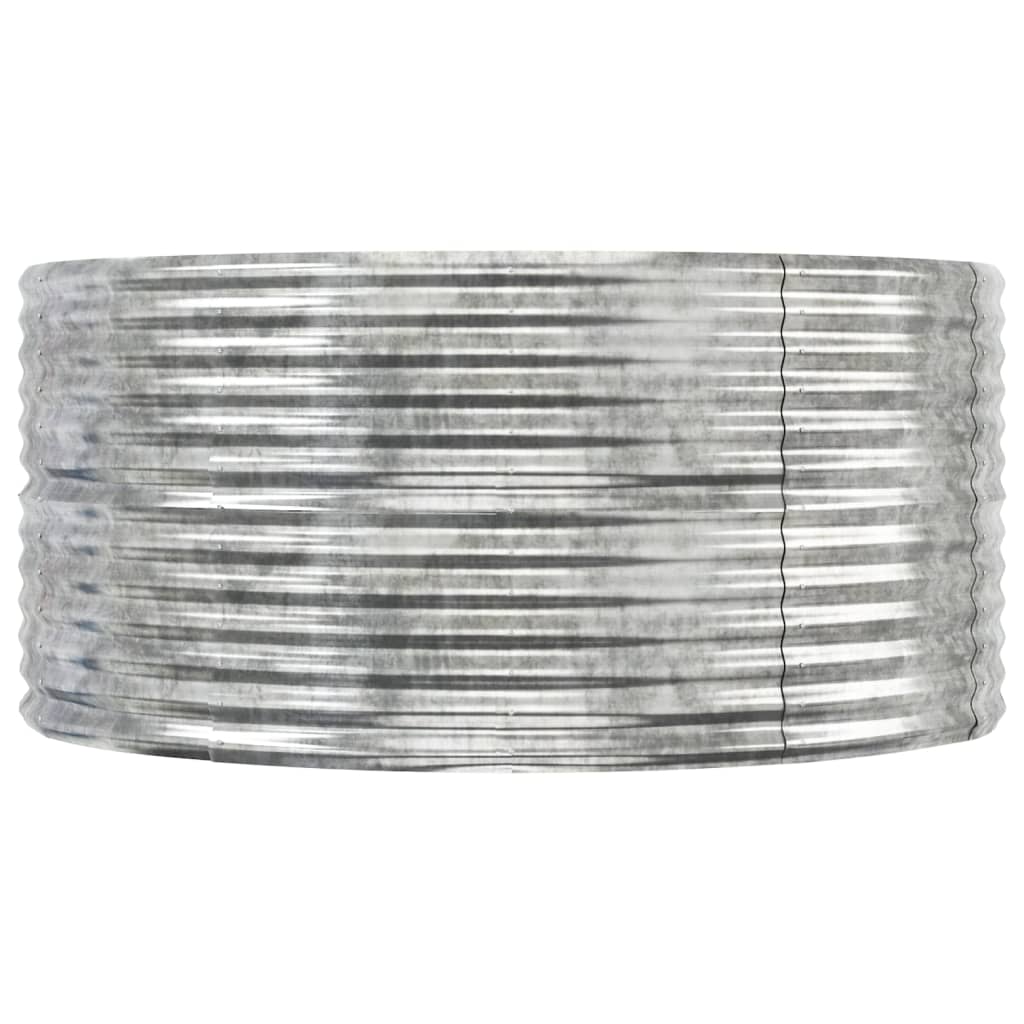 Garden Raised Bed Silver 447x140x68 cm Galvanised Steel