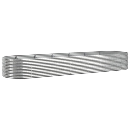 Garden Raised Bed | Silver | Powder-coated steel | Large | Tough