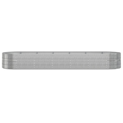 Garden Raised Bed | Silver | Powder-coated steel | Large | Tough