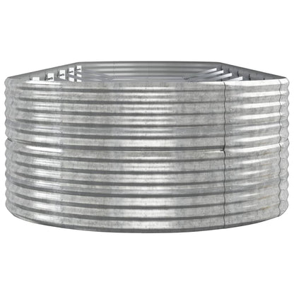 Garden Raised Bed | Silver | Powder-coated steel | Large | Tough