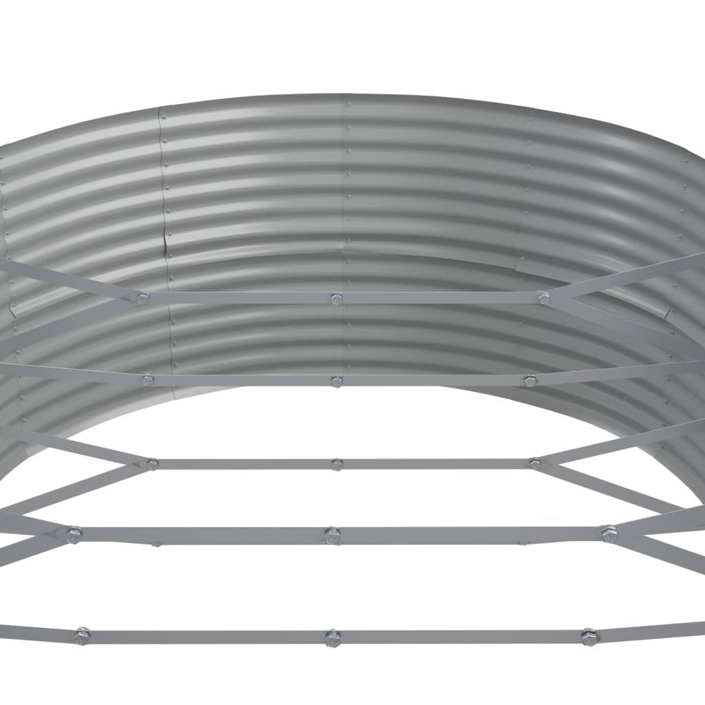 Garden Raised Bed | Silver | Powder-coated steel | Large | Tough