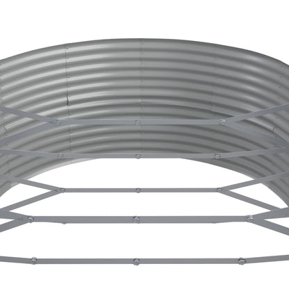 Garden Raised Bed | Silver | Powder-coated steel | Large | Tough