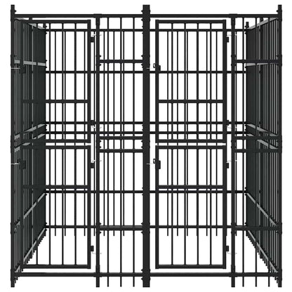 Outdoor Dog Kennel Steel 3,69 m²