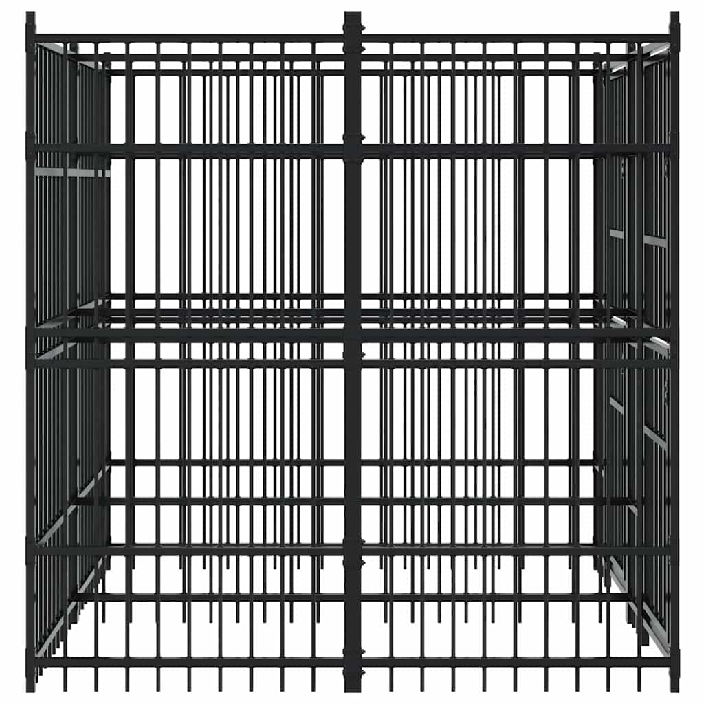Outdoor Dog Kennel Steel 3,69 m²