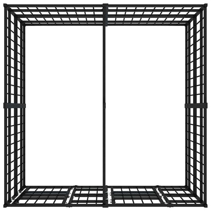 Outdoor Dog Kennel Steel 3.69 m²