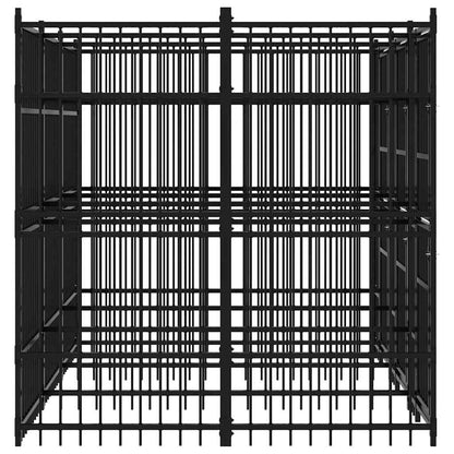 Outdoor Dog Kennel Steel 5.53 m²