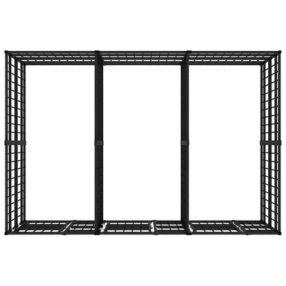 Outdoor Dog Kennel Steel 5.53 m²