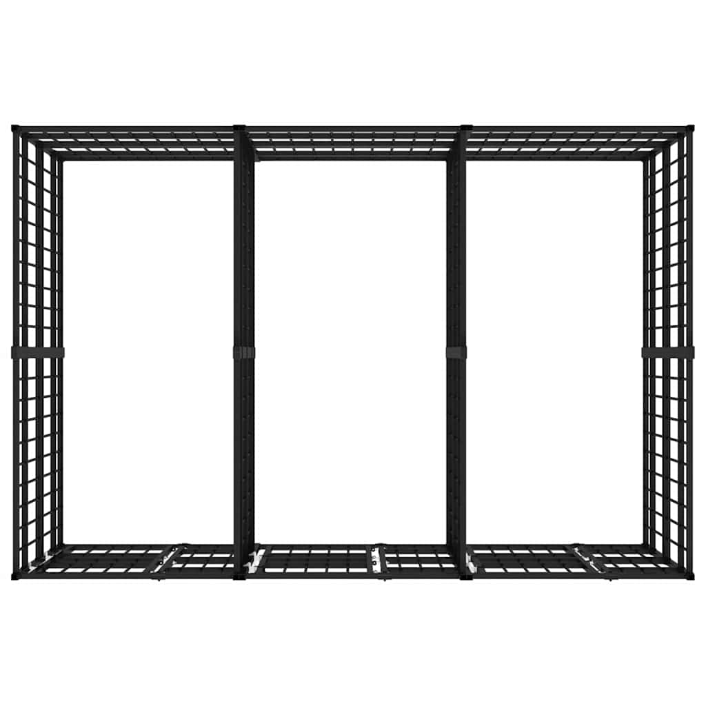 Outdoor Dog Kennel Steel 7.37 m²