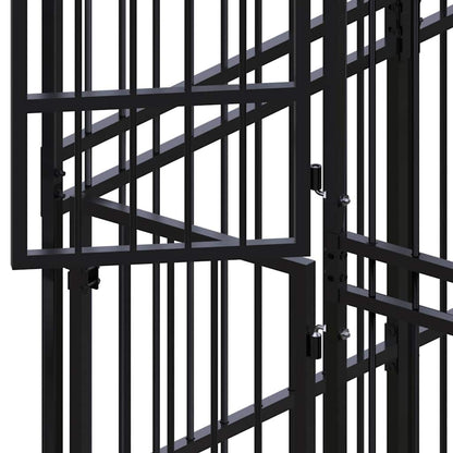Outdoor Dog Kennel Steel 9,22 m²