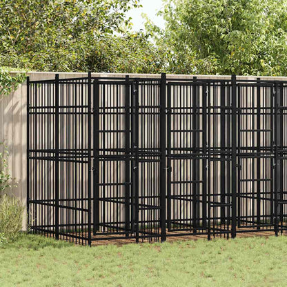 Outdoor Dog Kennel Steel 9,22 m²