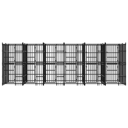 Outdoor Dog Kennel Steel 11.06 m²