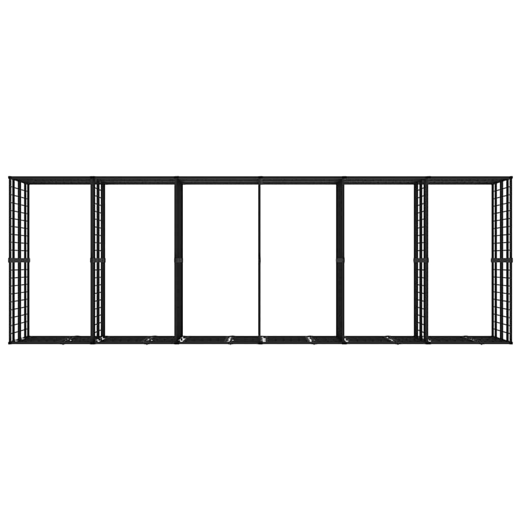 Outdoor Dog Kennel Steel 11.06 m²