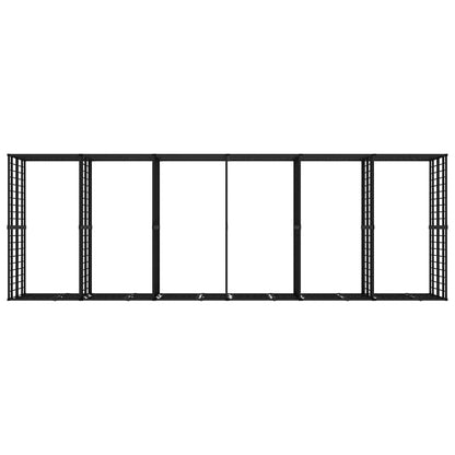 Outdoor Dog Kennel Steel 11.06 m²