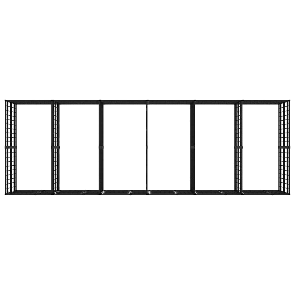Outdoor Dog Kennel Steel 11.06 m²
