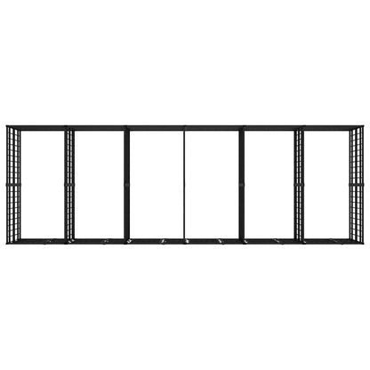 Outdoor Dog Kennel Steel 11.06 m²