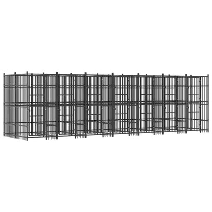 Outdoor Dog Kennel Steel 12.9 m²