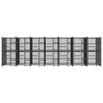 Outdoor Dog Kennel Steel 12.9 m²