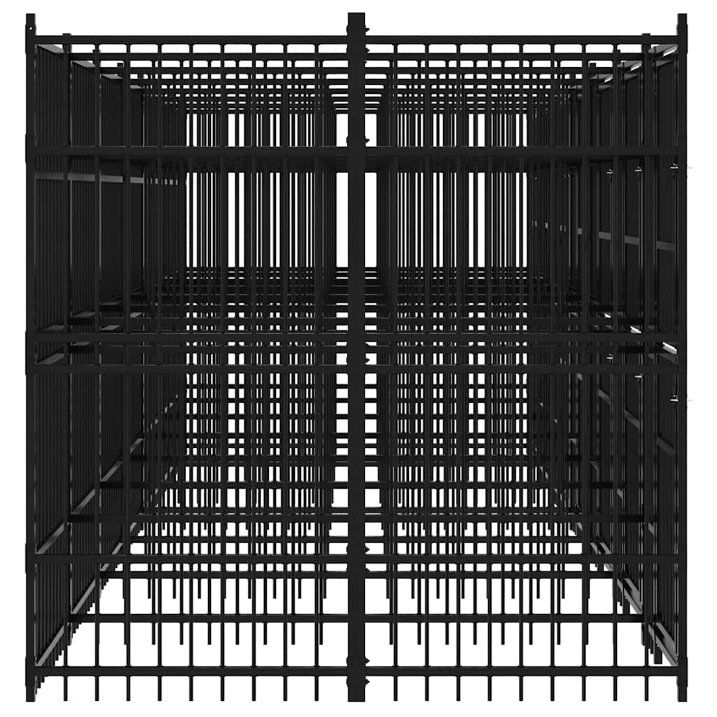 Outdoor Dog Kennel Steel 12.9 m²