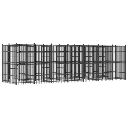 Outdoor Dog Kennel Steel 12.9 m²