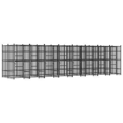Outdoor Dog Kennel Steel 14.75 m²