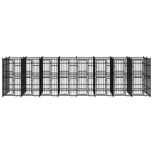 Outdoor Dog Kennel Steel 14.75 m²