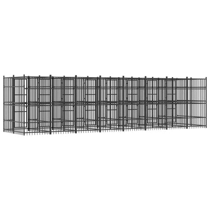 Outdoor Dog Kennel Steel 14.75 m²