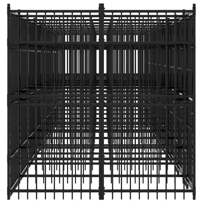Outdoor Dog Kennel Steel 16.59 m²