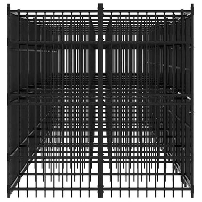 Outdoor Dog Kennel Steel 16.59 m²