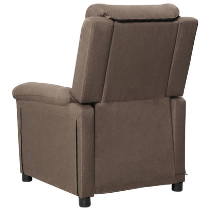 Massage Chair Taupe Fabric
