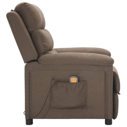 Massage Chair Taupe Fabric