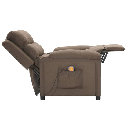 Massage Chair Taupe Fabric