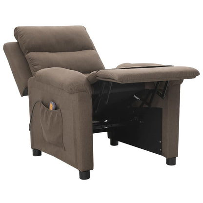 Massage Chair Taupe Fabric