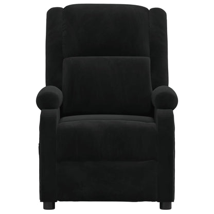 Recliner Chair Black Velvet