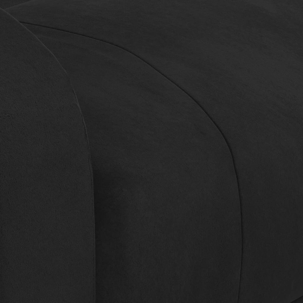 Recliner Chair Black Velvet