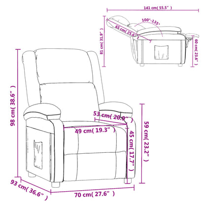 Recliner Chair Black Velvet