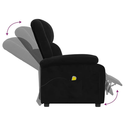 Massage Chair Black Velvet