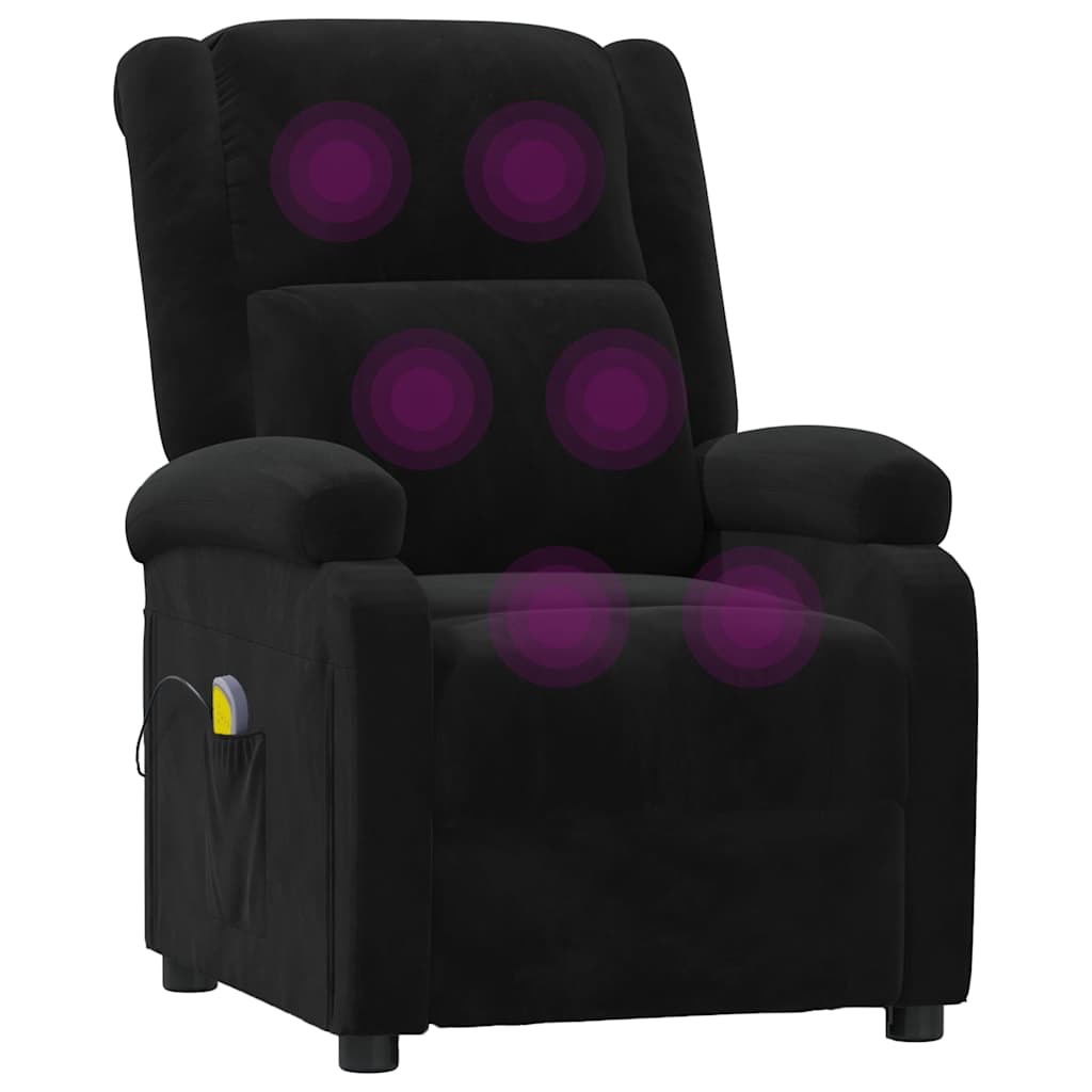 Massage Chair Black Velvet
