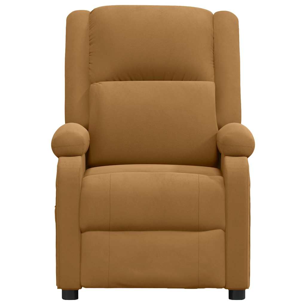 Massage Chair Brown Velvet