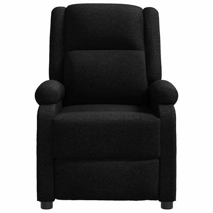 Recliner Chair Black Fabric