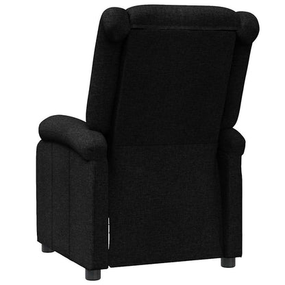 Recliner Chair Black Fabric