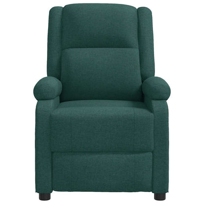 Recliner Chair Dark Green Fabric