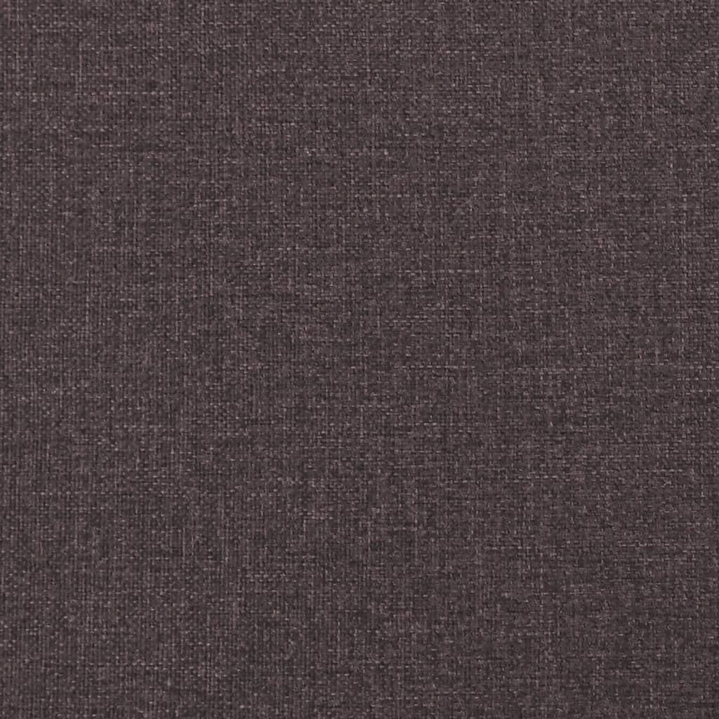 Recliner Chair Dark Brown Fabric