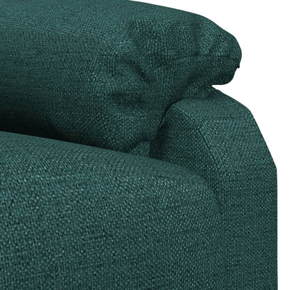 Recliner Chair Dark Green Fabric