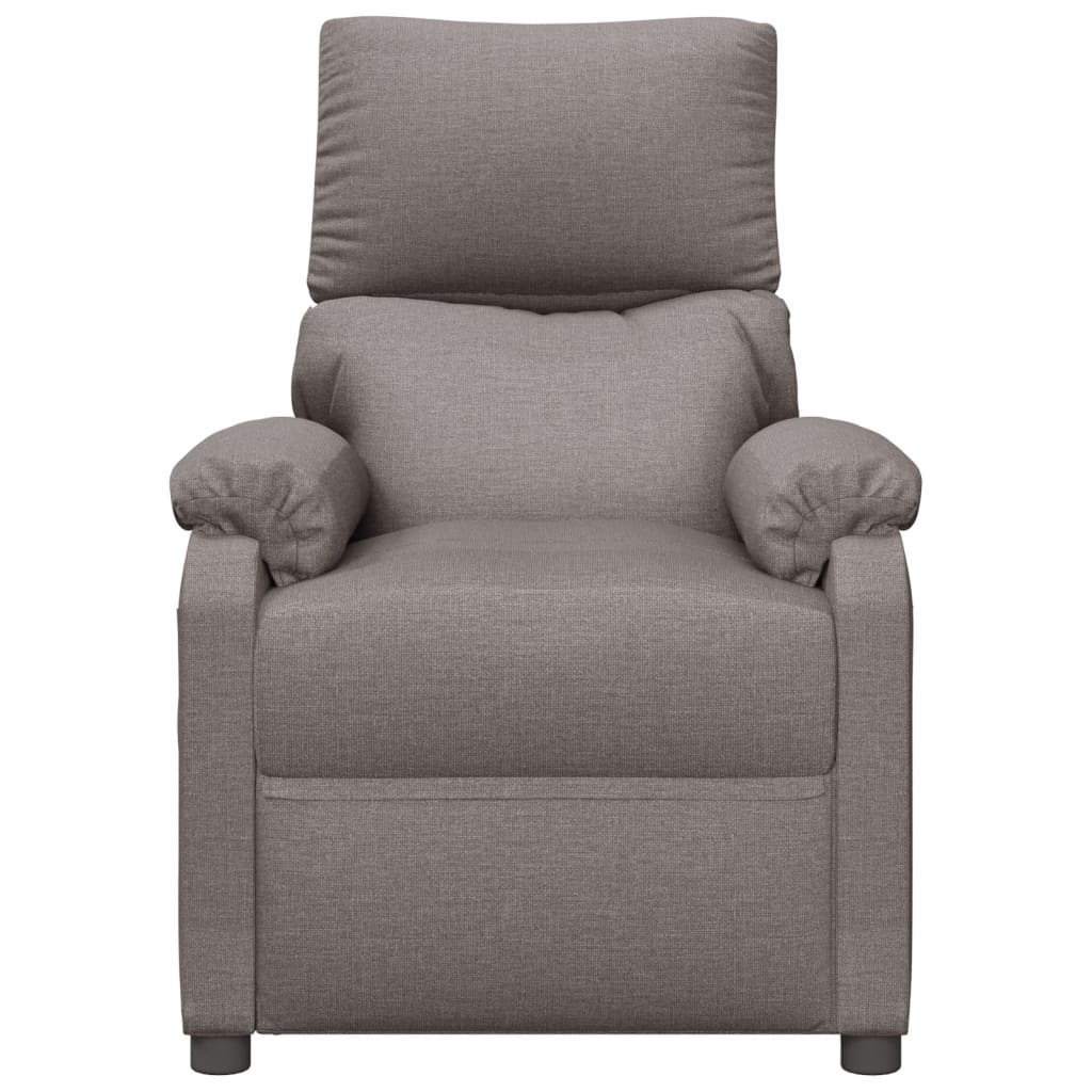 Recliner Chair Taupe Fabric