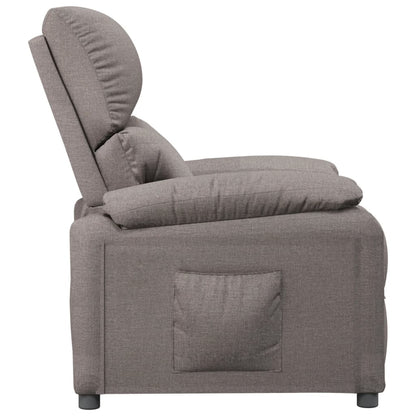 Recliner Chair Taupe Fabric