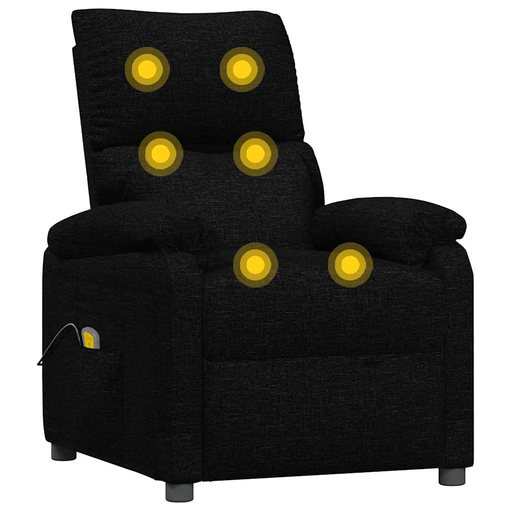 Massage Chair Black Fabric