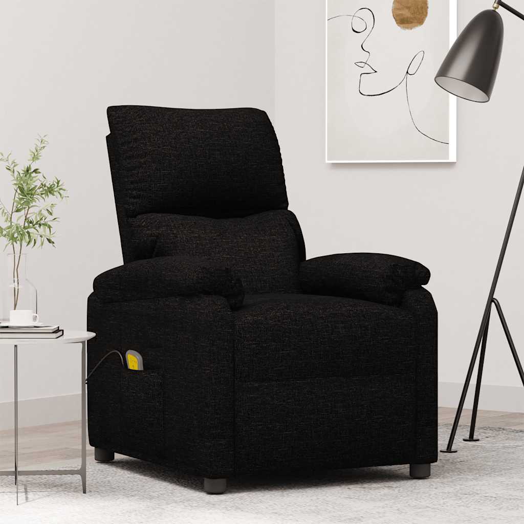 Massage Chair Black Fabric
