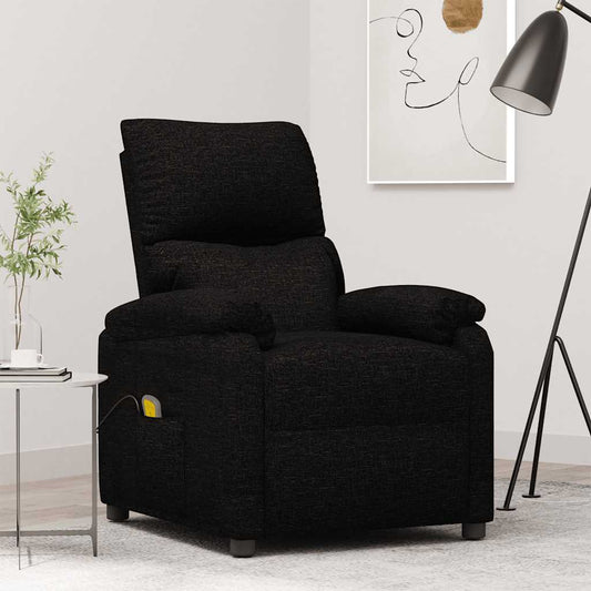 Massage Chair Black Fabric