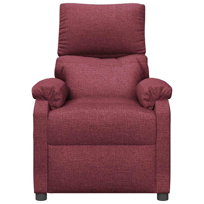 Massage Chair Wine Red Fabric
