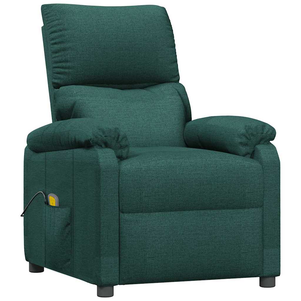 Massage Chair Dark Green Fabric